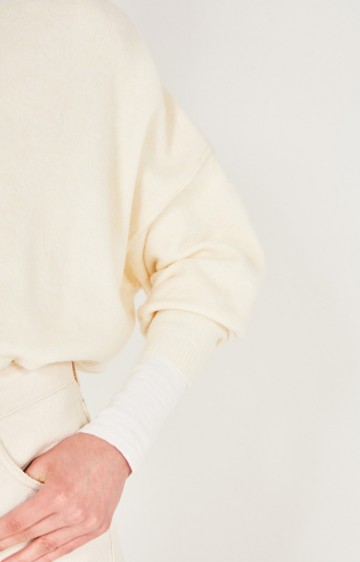 American vintage sweater dam225 pannacotta detail