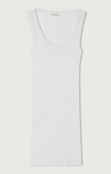 American vintage tee mas00e23 blanc 1 large