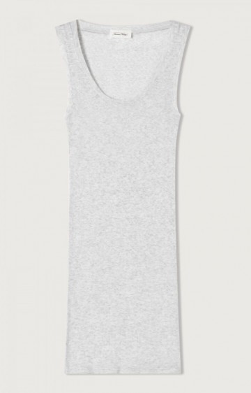 American vintage tee mas00h21 grise chine