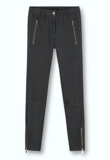 Arma stretch leren broek cadiz zwart
