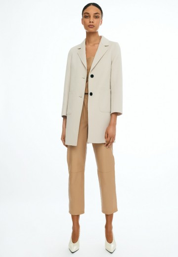 Arma Luceram wollen mantel beige