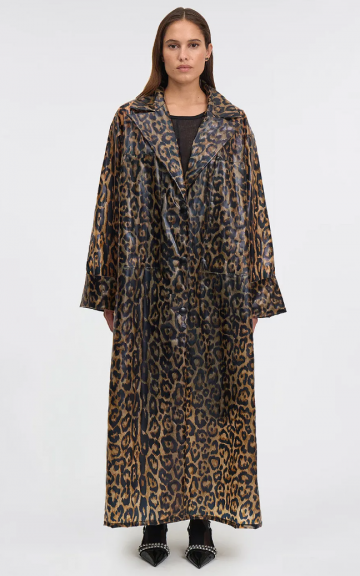 Mes demoiselles paris leopard print raincoat fiona vk