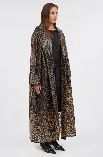 Mes demoiselles paris leopard print raincoat fiona zk