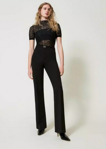 Twinset 242tp224g pantalone nero vk
