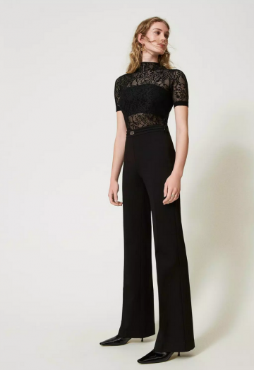 Twinset 242tp224g pantalone nero zk