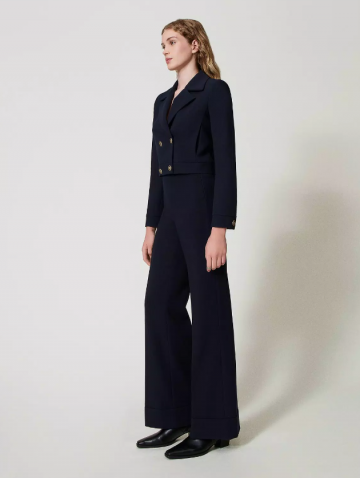 Twinset crepe cady high waist trousers 242tt2101 zk