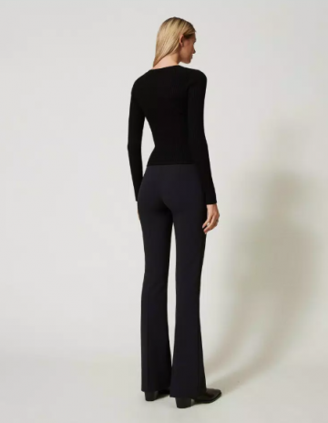 Twinset high waist flared trousers 242tt2113 ak