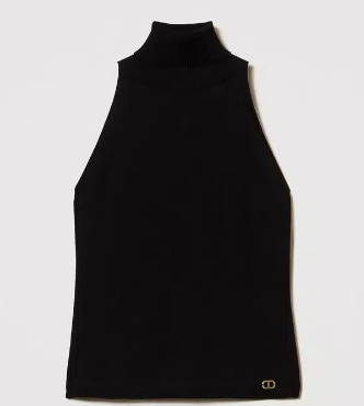 Twinset knit fitted top 242tf3031