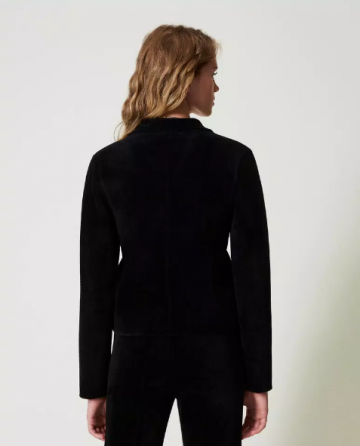 Twinset knit jacket with oval t buttons 242tt3230 ak