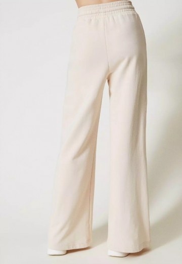 Twinset plush fabric palazzo trousers 242tp2492 ak