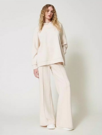 Twinset plush fabric palazzo trousers 242tp2492 vk