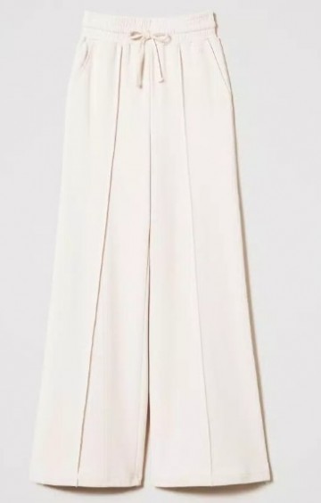 Twinset plush fabric palazzo trousers 242tp2492
