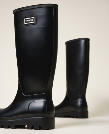 Twinset regenlaars zwart tcp210