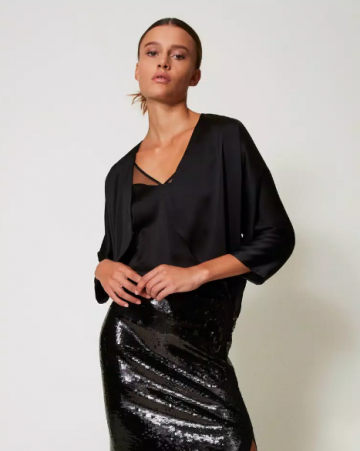 Twinset satin shrug 242tt2055 vk